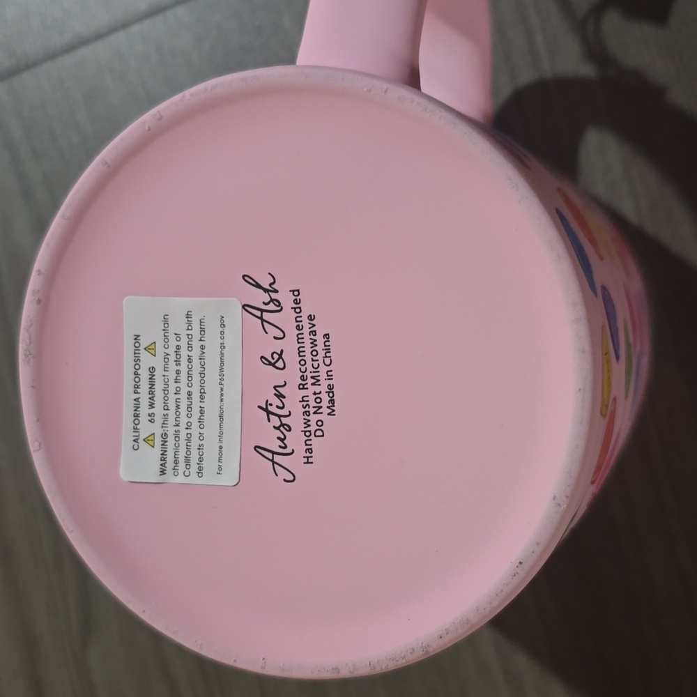 austin & ash valentine's day pink conversation hearts ceramic Nwt - Picture 4 of 5